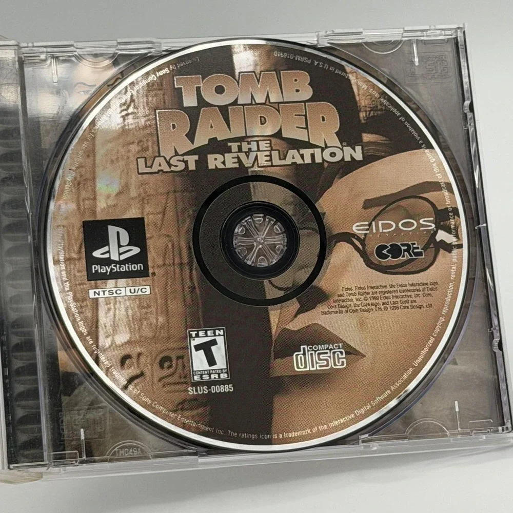 Tomb Raider The Last Revelation Sony PlayStation 1 PS1 Action Game Eidos 1999